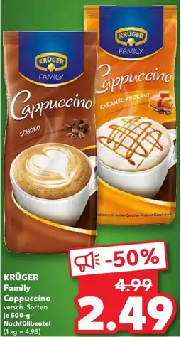 Kaufland KRÜGER Family Cappuccino Angebot