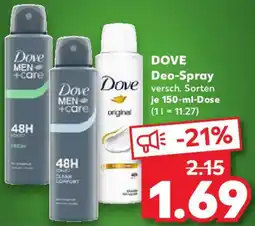 Kaufland DOVE Deo-Spray Angebot