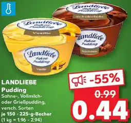 Kaufland LANDLIEBE Pudding Angebot