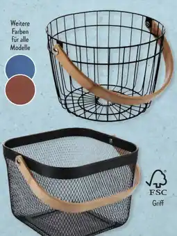 Aldi Süd Korb aus Metall Angebot