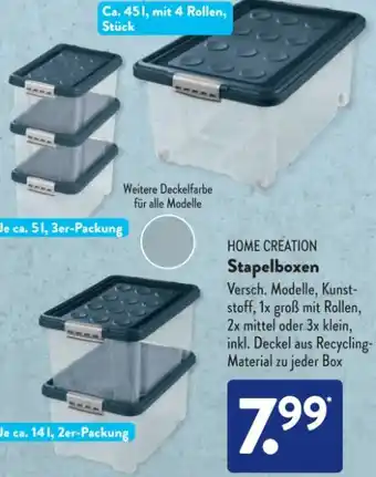 Aldi Süd Home Creation Stapelboxen Angebot