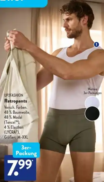 Aldi Süd Up2Fashion Herren Retropants 3er-Set Angebot