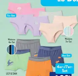 Aldi Süd Lily & Dan Kinder Unterhosen 4er-Set Angebot