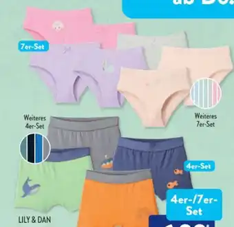 Aldi Süd Lily & Dan Kinder Unterhosen 4er-Set Angebot