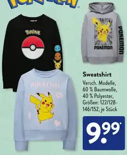 Aldi Süd Kinder Sweatshirt Angebot