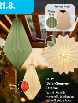 Aldi Süd Belavi Solar-Sonnenlaterne Angebot