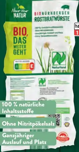 Aldi Süd Nur Natur Bio-Nürnberger Rostbratwürste Angebot
