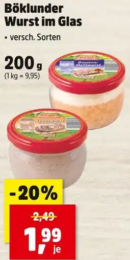 Thomas Philipps Böklunder wurst im glas Angebot