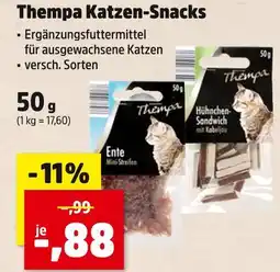 Thomas Philipps Thempa katzen-snacks ente mini streifen Angebot