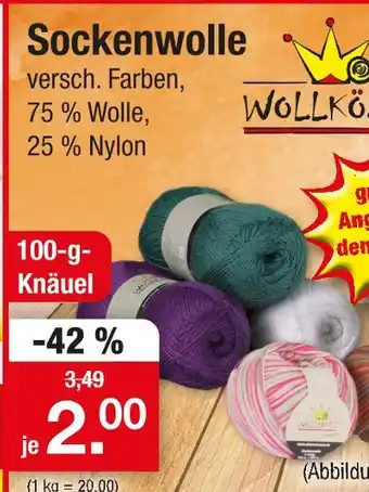 Zimmermann Wollkönig sockenwolle Angebot