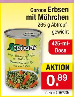 Zimmermann Coroos erbsen mit möhrchen Angebot