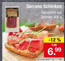 Zimmermann Proquesa serrano schinken Angebot