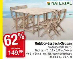 Zimmermann Naterial outdoor-esstisch-set solis Angebot