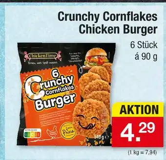 Zimmermann Chickentime crunchy cornflakes chicken burger Angebot
