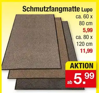 Zimmermann Schmutzfangmatte lupo Angebot