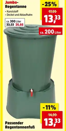 Thomas Philipps Jumbo-regentonne ca. 300 liter Angebot
