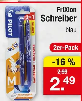 Zimmermann Pilot frixion schreiber Angebot