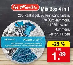 Zimmermann Herlitz mix box 4 in 1 Angebot