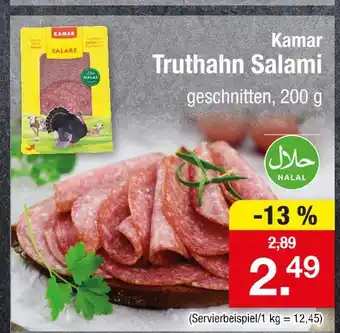 Zimmermann Kamar truthahn salami Angebot