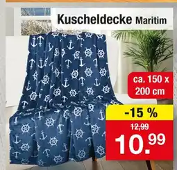 Zimmermann Kuscheldecke maritim Angebot