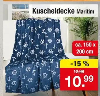 Zimmermann Kuscheldecke maritim Angebot