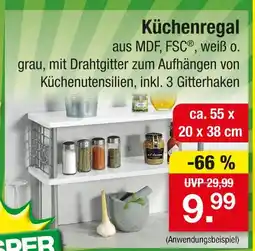 Zimmermann Küchenregal Angebot