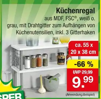 Zimmermann Küchenregal Angebot