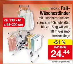 Zimmermann Easymaxx falt-wäscheständer Angebot