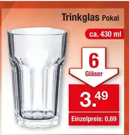 Zimmermann Trinkglas pokal Angebot