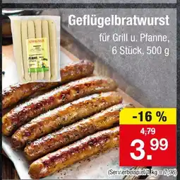 Zimmermann Geflügelbratwurst Angebot