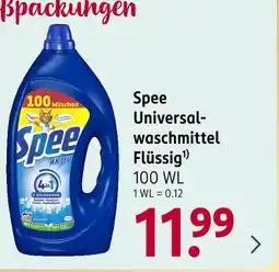 Rossmann Spee universalwaschmittel flüssig Angebot