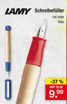 Zimmermann Lamy schreibfüller rot Angebot