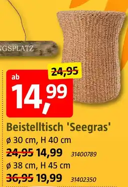 Bauhaus Beistelltisch 'seegras' Angebot