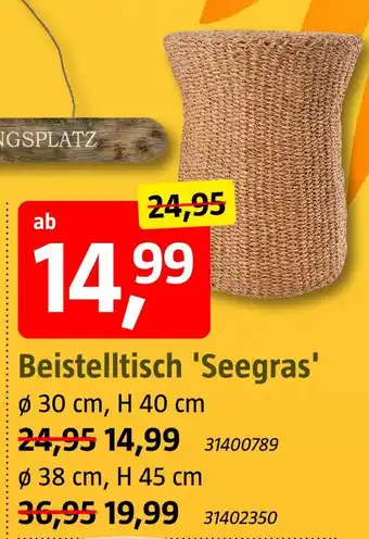 Bauhaus Beistelltisch 'seegras' Angebot