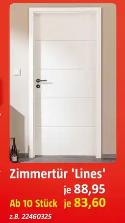 Bauhaus Zimmertür 'lines' Angebot