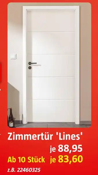 Bauhaus Zimmertür 'lines' Angebot