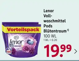 Rossmann Lenor vollwaschmittel pods blütentraum Angebot