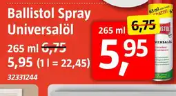 Bauhaus Ballistol spray universalöl Angebot