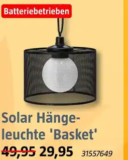 Bauhaus Solar hängeleuchte 'basket' Angebot