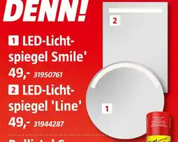 Bauhaus Led-lichtspiegel smile' oder 'line' Angebot