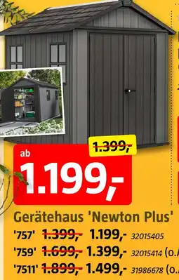 Bauhaus Gerätehaus 'newton plus' Angebot
