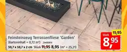 Bauhaus Feinsteinzeug terrassenfliese 'garden' Angebot