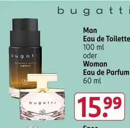 Rossmann Bugatti man eau de toilette Angebot