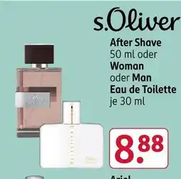 Rossmann S.oliver after shave Angebot