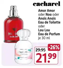 Rossmann Cacharel amor amor eau de toilette Angebot