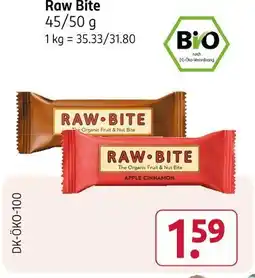 Rossmann Raw bite the organic fruit & nut bite Angebot