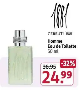 Rossmann Cerruti 1881 homme eau de toilette Angebot