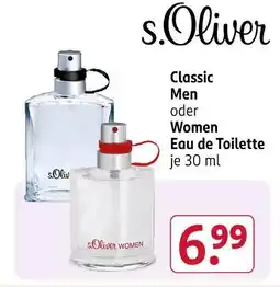 Rossmann S.oliver classic men eau de toilette Angebot