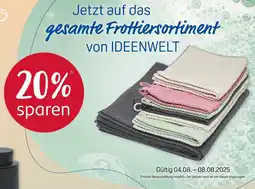 Rossmann Ideenwelt frottiersortiment Angebot
