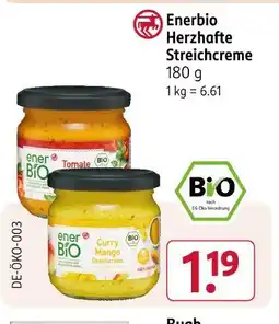 Rossmann Enerbio herzhafte streichcreme tomate Angebot